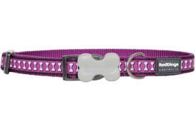 Red Dingo Collar Reflective Purple Large